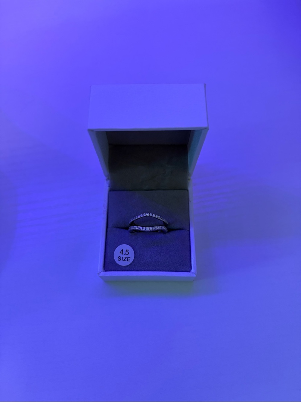Double Row Sterling silver Ring  size 4.5